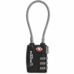 Single Pack TSA Sentry Approved Lock w/Steel Cable