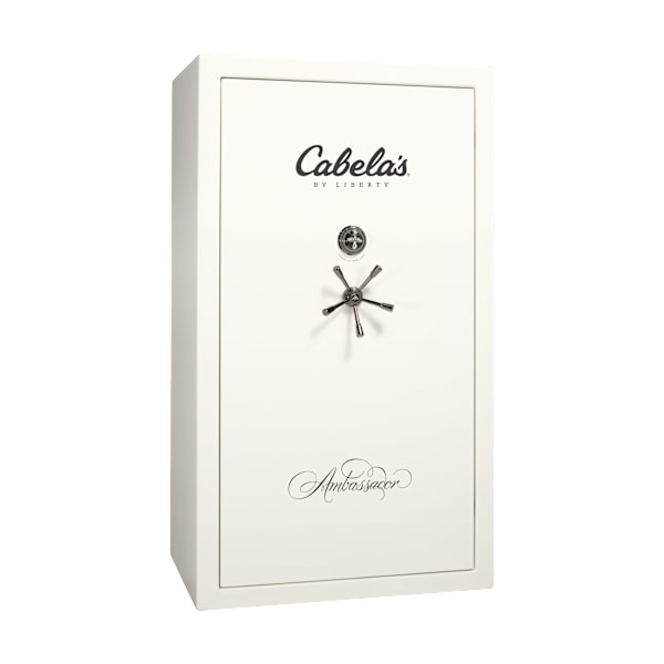 Cabela's Ambassador 50-Gun Mechanical-Dial Safe by Liberty - White Gloss