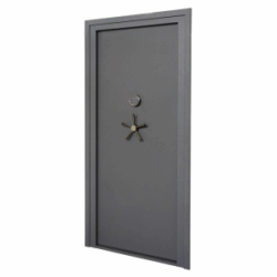 SnapSafe Premium Vault Door 36" x 81" Dark Grey
